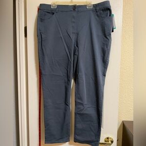 Violets & Roses Mid Rise Skinny Pant Blue Dawn Gray